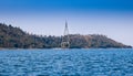 Electric tower on the lake, Silvassa, India