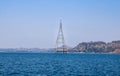 Electric tower on the lake, Silvassa, India