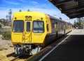 Electric train at the station