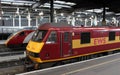 Electric trains at London Euston Station