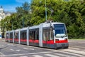 Electric tram in Vienna, Austria Royalty Free Stock Photo