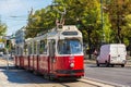 Electric tram in Vienna, Austria Royalty Free Stock Photo