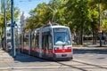 Electric tram in Vienna, Austria Royalty Free Stock Photo