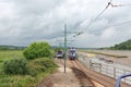 Electric trams on English tramway