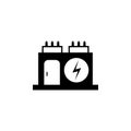 Electric transformer icon vector illustration. Royalty Free Stock Photo