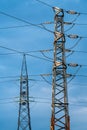 electric transmission tower Royalty Free Stock Photo