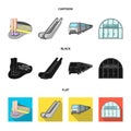 Electric, transport, equipment and other web icon in cartoon,black,flat style.Public, transportation,machineryicons in