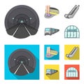 Electric, transport, equipment and other web icon in cartoon,flat style.Public, transportation,machineryicons in set