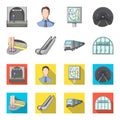 Electric, transport, equipment and other web icon in cartoon,flat style.Public, transportation,machineryicons in set