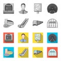 Electric, transport, equipment and other web icon in monochrome,flat style.Public, transportation,machineryicons in set