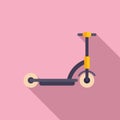 Electric trotinette icon flat vector. Scooter transport Royalty Free Stock Photo