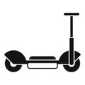 Electric trotinette icon simple vector. Scooter transport Royalty Free Stock Photo