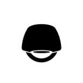 Electric unicycle silhouette icon. Clipart image