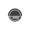 Electric unicycle vector icon