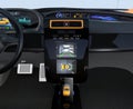 Electric vehicle automatic parking system interface concept