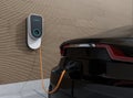 Electric vehicle charging station for home Royalty Free Stock Photo
