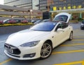 Electric vehicle model S of the brand Tesla Motors