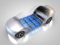 Electric vehicle with open carbody Royalty Free Stock Photo
