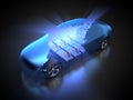 Electric vehicle with open carbody Royalty Free Stock Photo