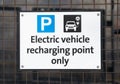 Electric Vehicle Recharging Point sign