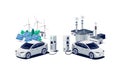 Electric Versus Gasoline Car Comparison with Renewables and Fossil Energy