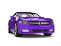 Electric violet modern fast city car