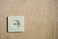 Electric wall plug Royalty Free Stock Photo