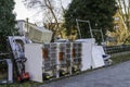 Electric waste is ready for collection at the roadside