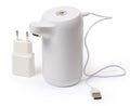 Electric water pump for carboy, battery charging cable, AC charger