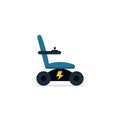 Electric wheelchair icon. Clipart image