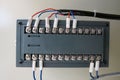 Electric wires with terminal block