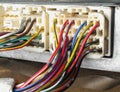 Electric wiring Royalty Free Stock Photo