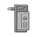 electrical adapter color icon vector illustration