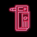 electrical adapter neon glow icon illustration