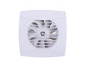 Electrical bathroom air ventilation exhaust fan isolated on white background with clipping path