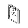 electrical box isometric icon vector illustration Royalty Free Stock Photo