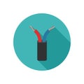 Electrical cable icon.