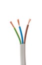 Electrical cable on White background