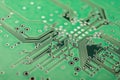 Electrical circuit board green, background Royalty Free Stock Photo