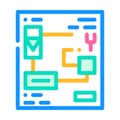 electrical circuits color icon vector illustration line