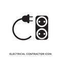 electrical contractor icon