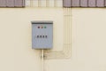 The electrical control box for distribution power line Royalty Free Stock Photo