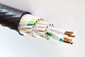 Electrical control cable Royalty Free Stock Photo