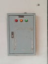 Electrical panel box object in doors Royalty Free Stock Photo