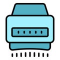 Electrical dryer icon vector flat