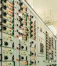 Electrical energy substation Royalty Free Stock Photo