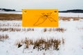 Electrical fence sign Royalty Free Stock Photo