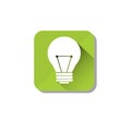 Electrical Green Light Bulb Eco Environment Clean Care Icon