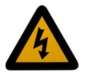 Electrical hazard warning sign