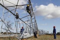 Electrical high tension tower in Mallorca